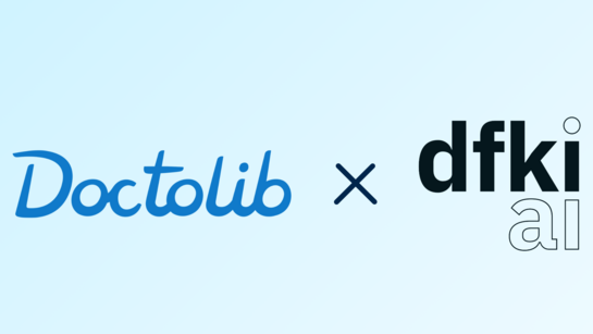 Abbildung der Logos von Doctolib und DFKI