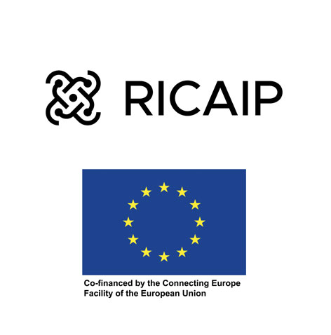 Logos of RICAIP and EU