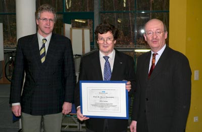 Dr. Walter Olthoff, Prof. Dr. Bernd Neumann, Prof. Dr. Wolfgang Wahlster, Universität Hamburg, 3. April 2006