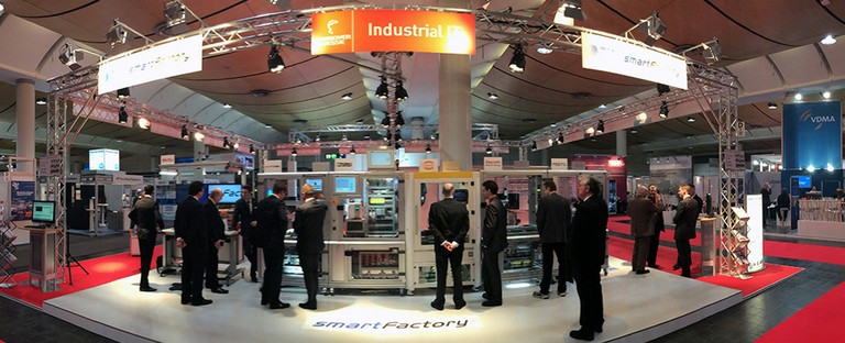 Der Messestand zur HMI 2014