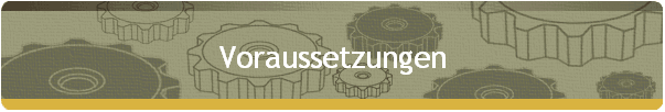 Voraussetzungen